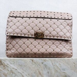 Valentino Pink Studded Crossbody Bag
